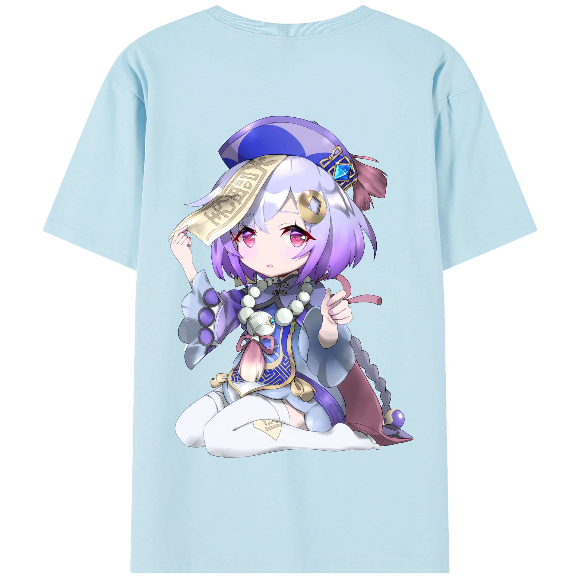 げんし神 七七 なな  genshin Nana 綿100％半袖Tシャツ（背面プリント）